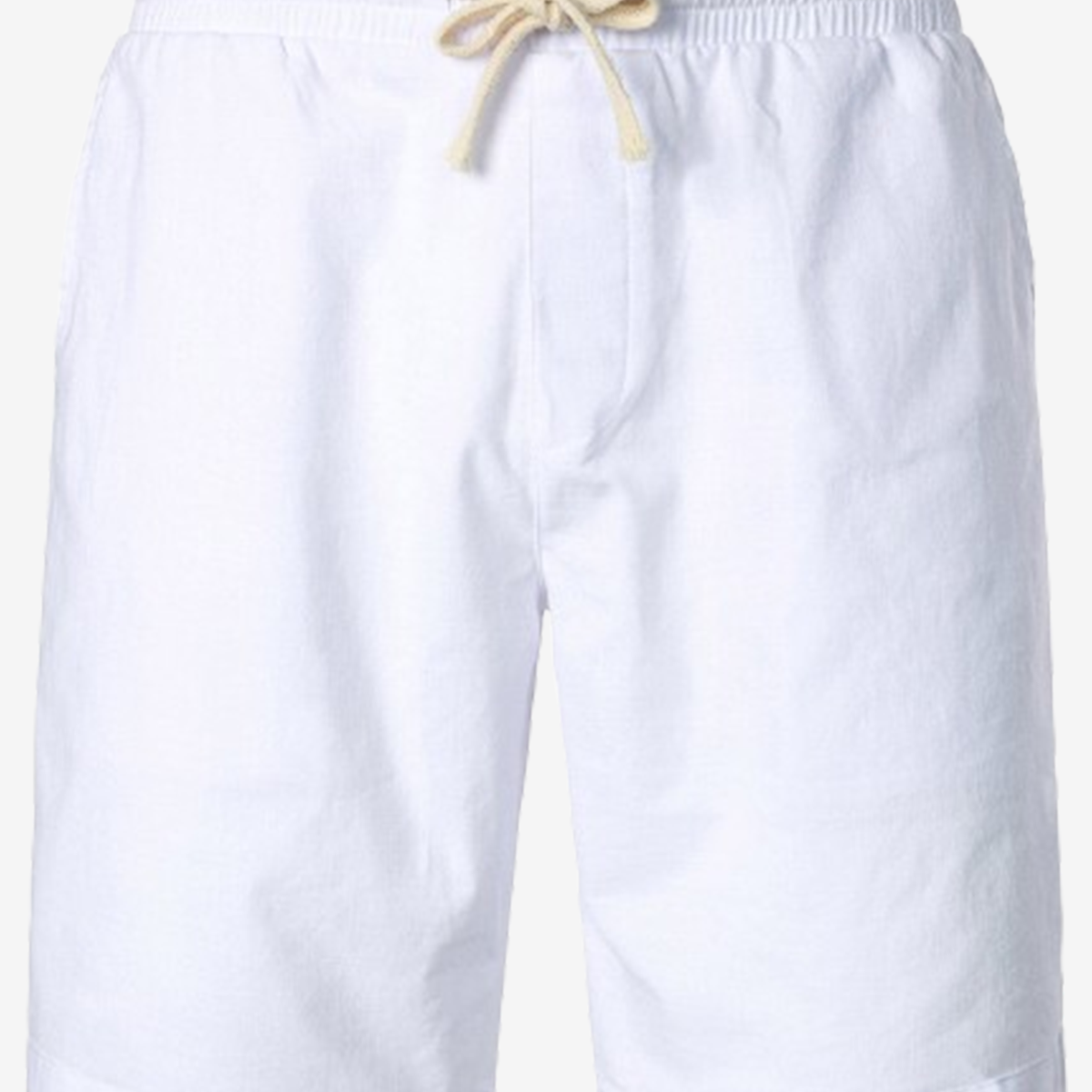 Men's Solid Color Breathable Linen Cotton Casual Shorts