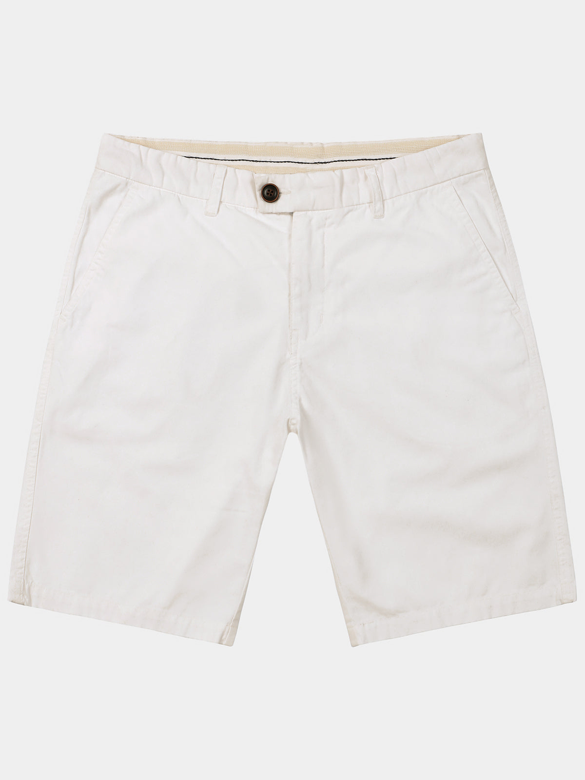Men's Summer Casual White Cotton Breathable Shorts