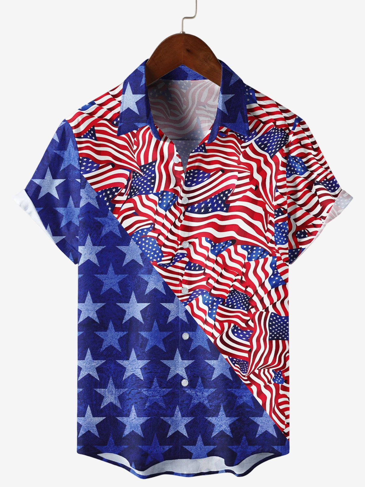 Men's American Celebration Holiday Holiday Hawaiian Shirt