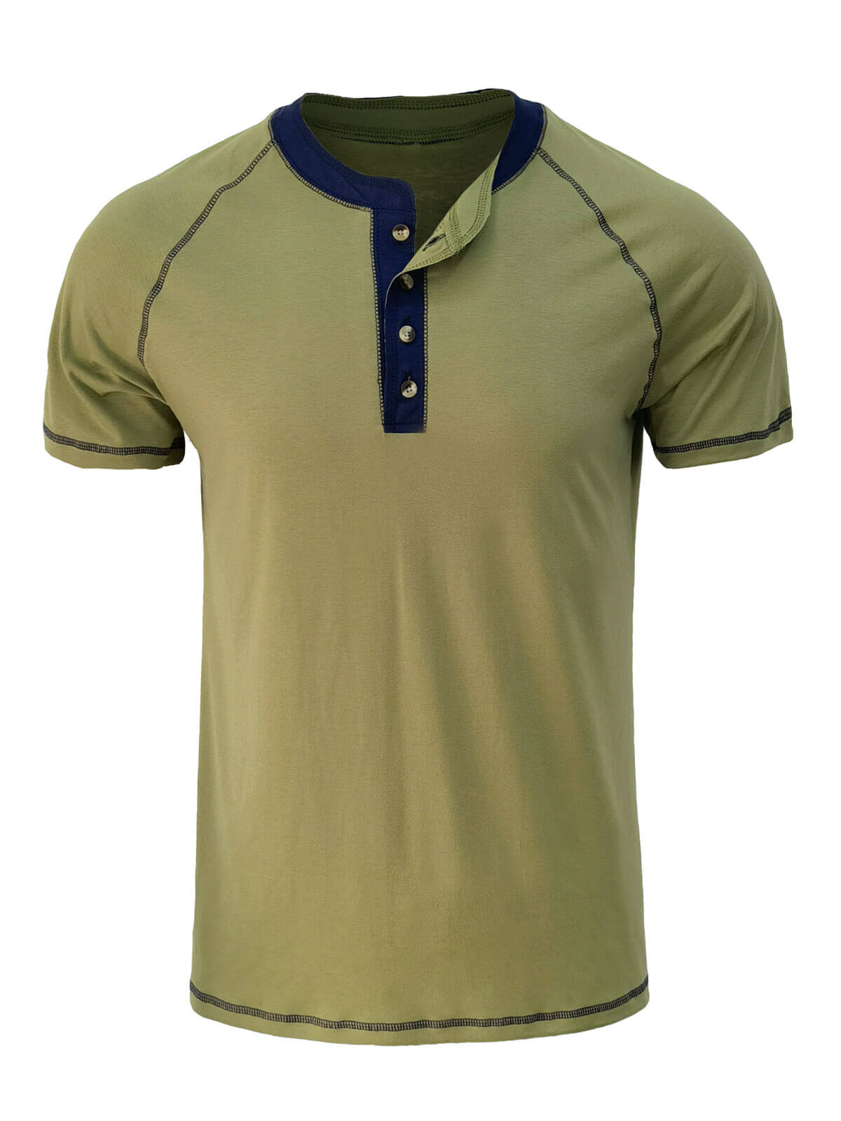 Men's Breathable Casual Solid Color Summer Short Sleeve T-Shirt