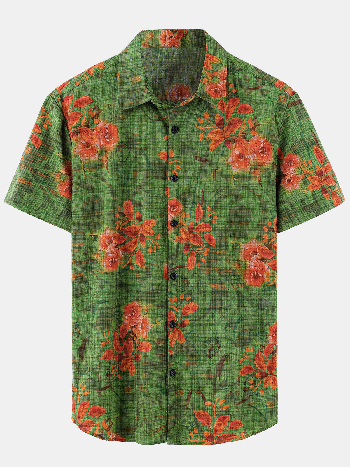 Men's Flower Casual Short Sleeve Hawaiian Shirt