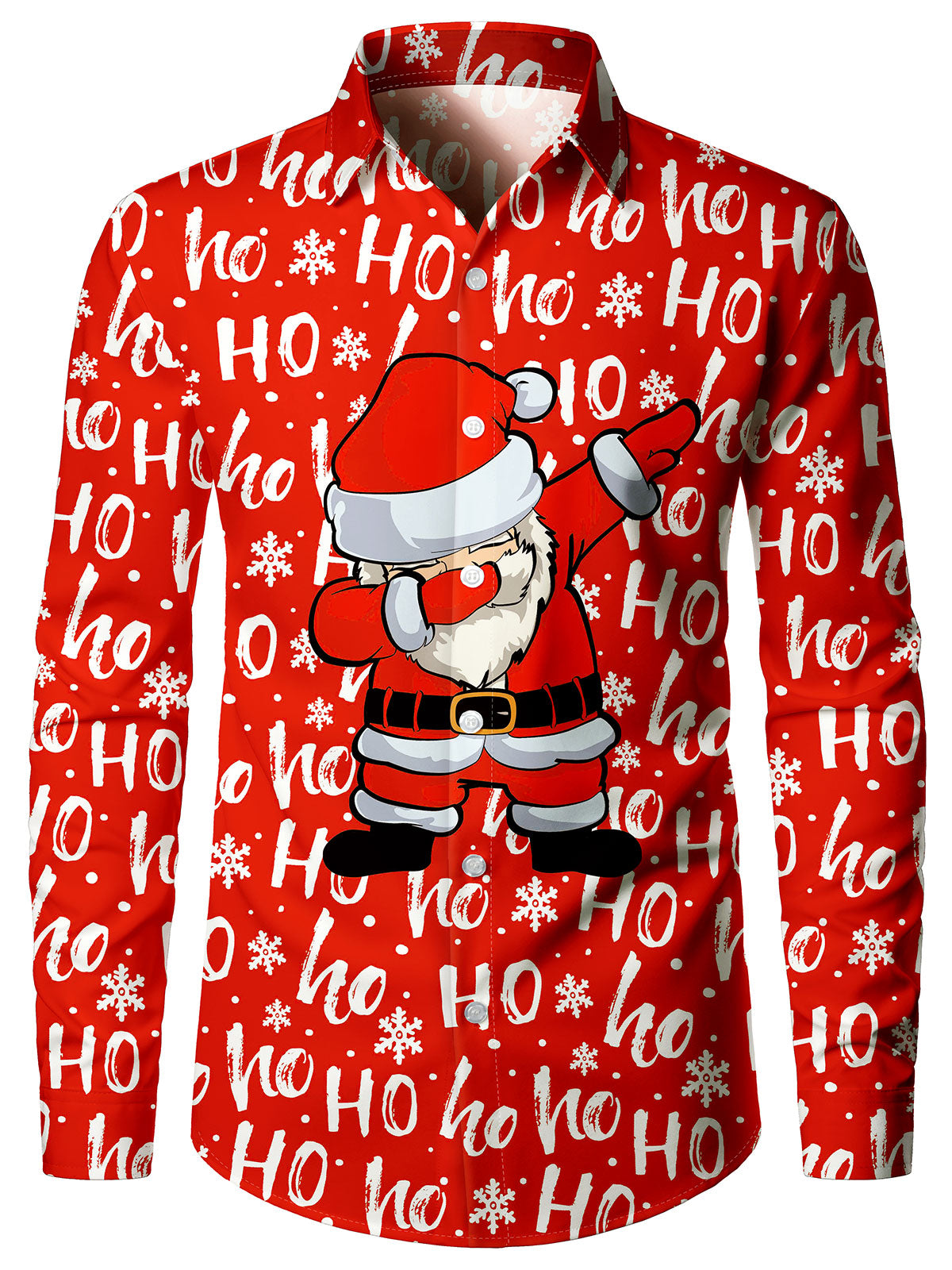 Men's "Ho Ho Ho" Christmas Santa Shirt