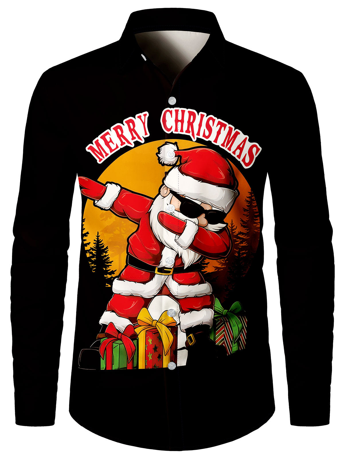 Men's Dancing Santa Christmas Shirt
