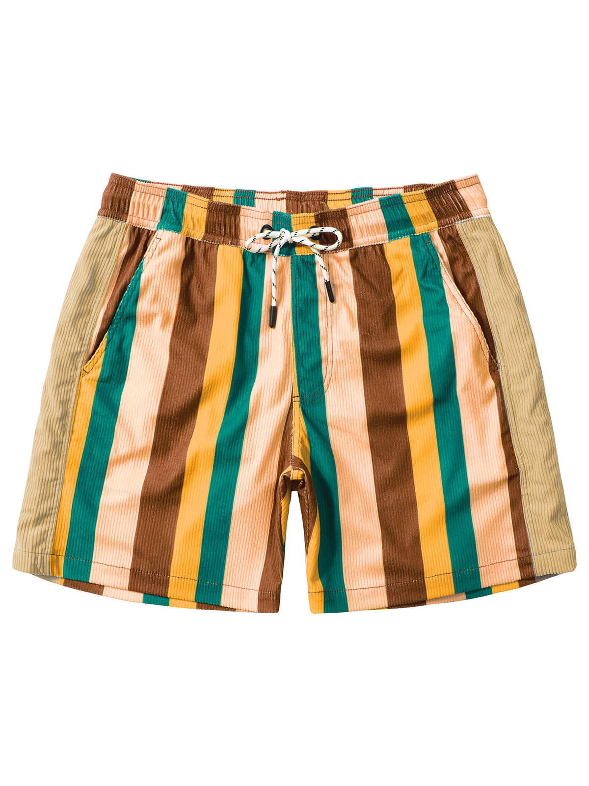 Men's Casual Retro Striped Beach Shorts